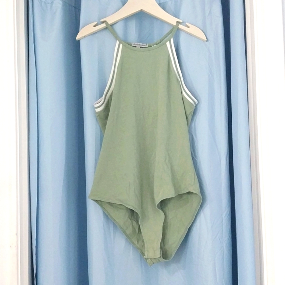 Green Bodysuit Charlotte Russe